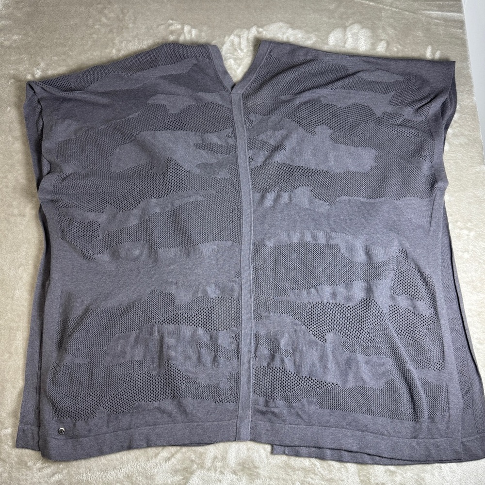 Lululemon Womens Wrap Duster Find Your Light Gray Moonwalk Cotton Silk OSFA Yoga - Picture 9 of 14